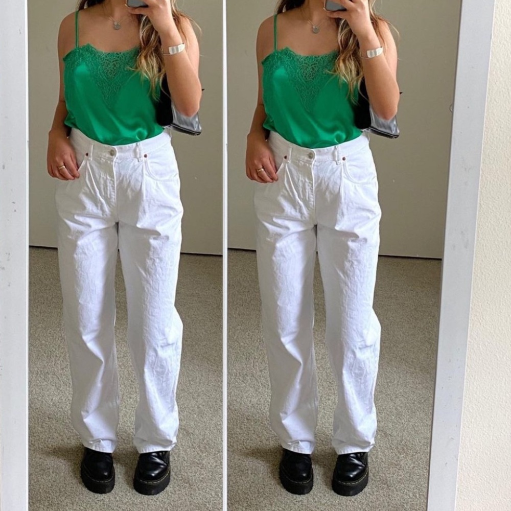 Green lace top